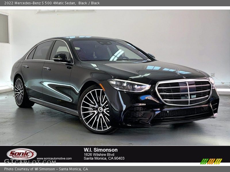 Black / Black 2022 Mercedes-Benz S 500 4Matic Sedan