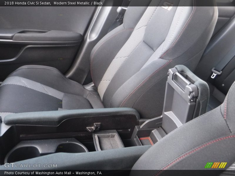 Modern Steel Metallic / Black 2018 Honda Civic Si Sedan