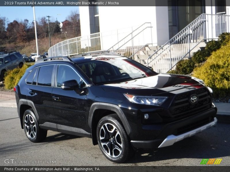 Midnight Black Metallic / Mocha 2019 Toyota RAV4 Adventure AWD