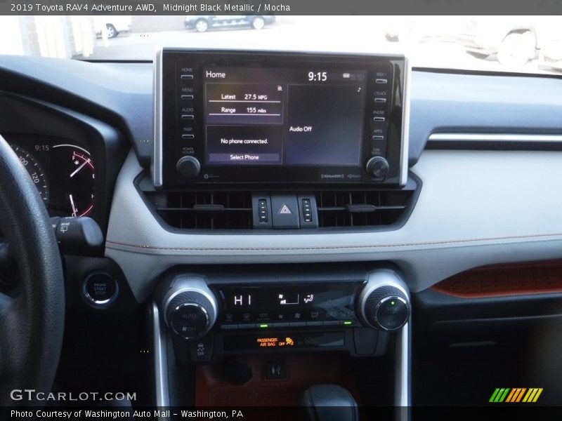 Midnight Black Metallic / Mocha 2019 Toyota RAV4 Adventure AWD