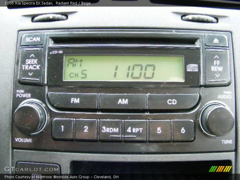 Radiant Red / Beige 2005 Kia Spectra EX Sedan