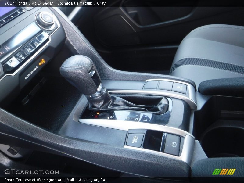 Cosmic Blue Metallic / Gray 2017 Honda Civic LX Sedan