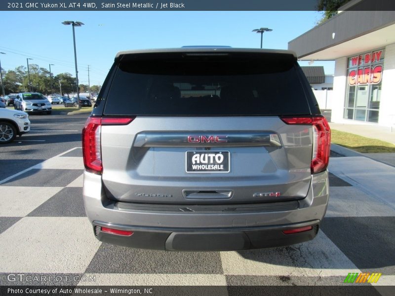 Satin Steel Metallic / Jet Black 2021 GMC Yukon XL AT4 4WD