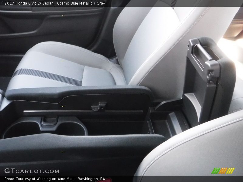 Cosmic Blue Metallic / Gray 2017 Honda Civic LX Sedan