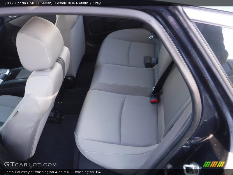Cosmic Blue Metallic / Gray 2017 Honda Civic LX Sedan