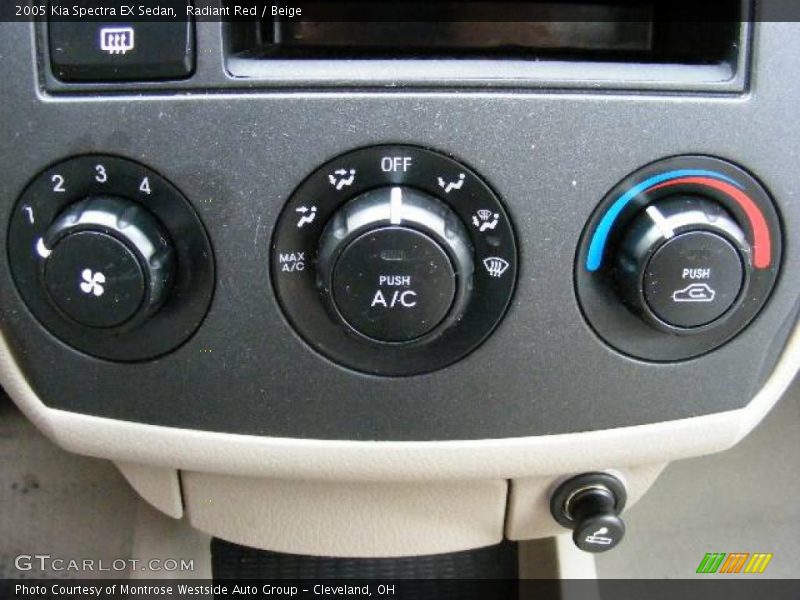 Radiant Red / Beige 2005 Kia Spectra EX Sedan