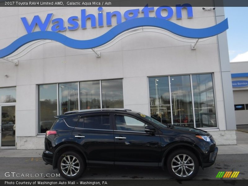 Galactic Aqua Mica / Ash 2017 Toyota RAV4 Limited AWD