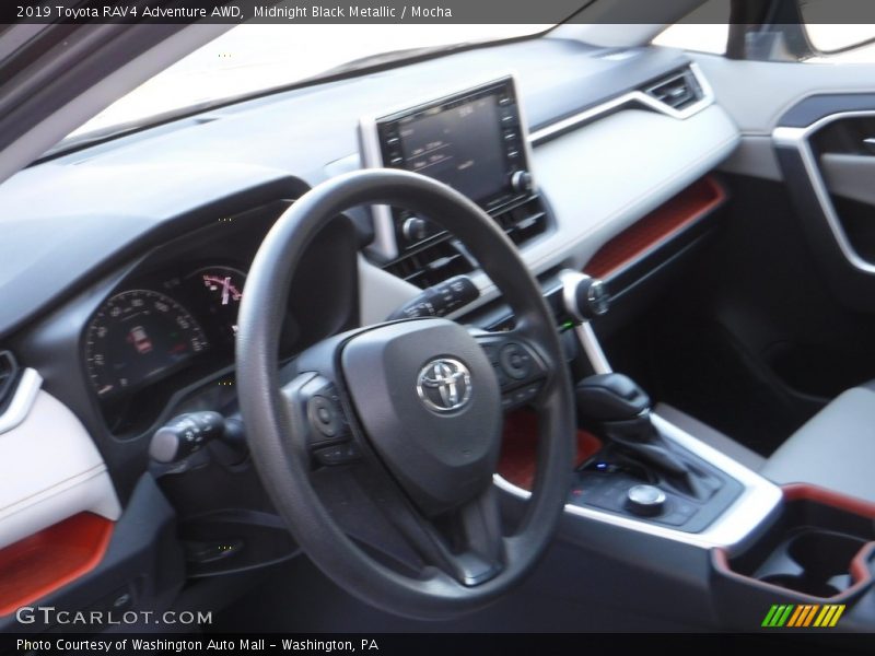 Midnight Black Metallic / Mocha 2019 Toyota RAV4 Adventure AWD