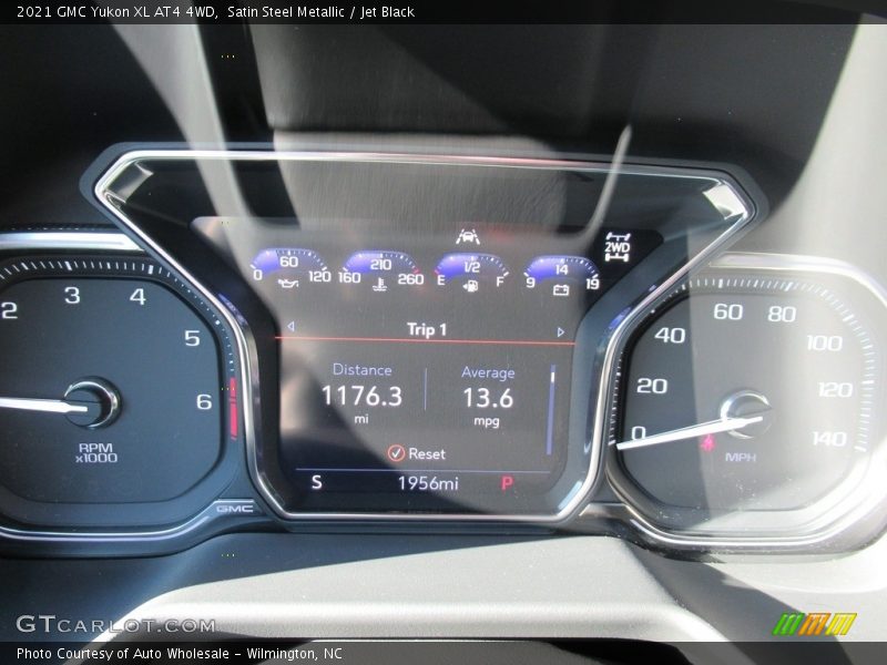 Satin Steel Metallic / Jet Black 2021 GMC Yukon XL AT4 4WD