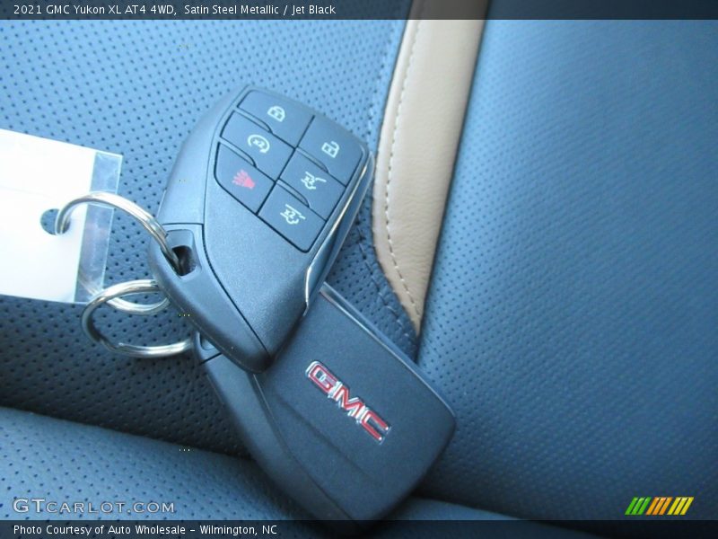 Satin Steel Metallic / Jet Black 2021 GMC Yukon XL AT4 4WD