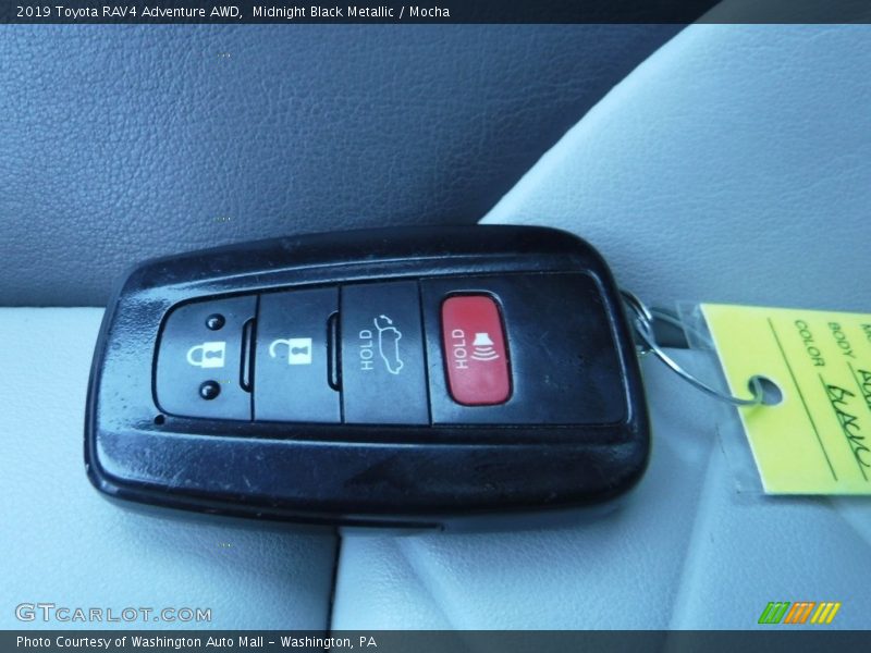 Midnight Black Metallic / Mocha 2019 Toyota RAV4 Adventure AWD