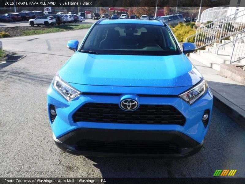 Blue Flame / Black 2019 Toyota RAV4 XLE AWD