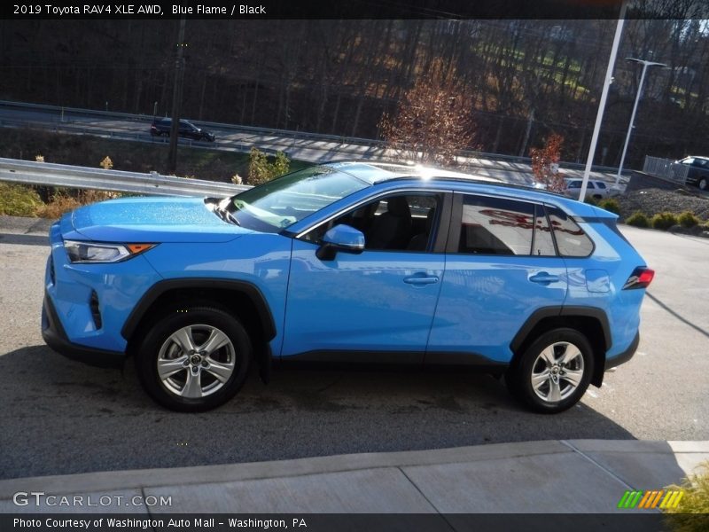 Blue Flame / Black 2019 Toyota RAV4 XLE AWD