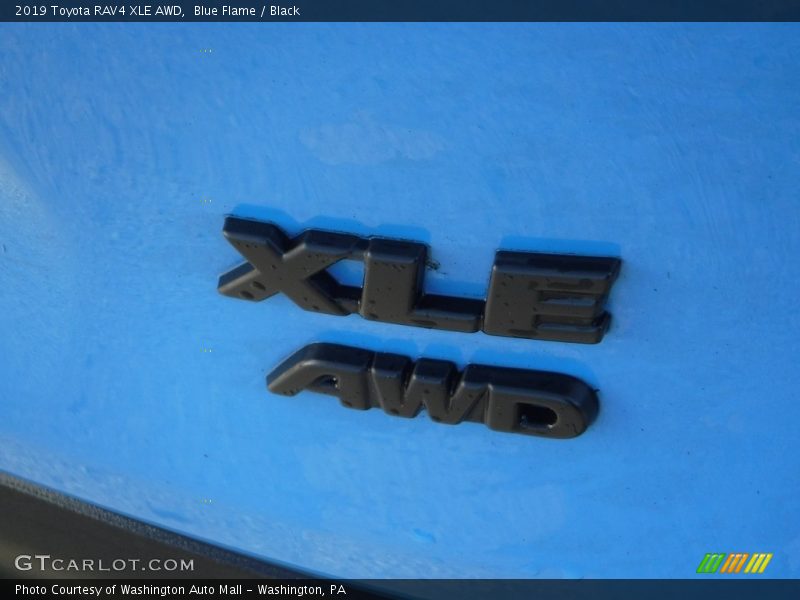 Blue Flame / Black 2019 Toyota RAV4 XLE AWD