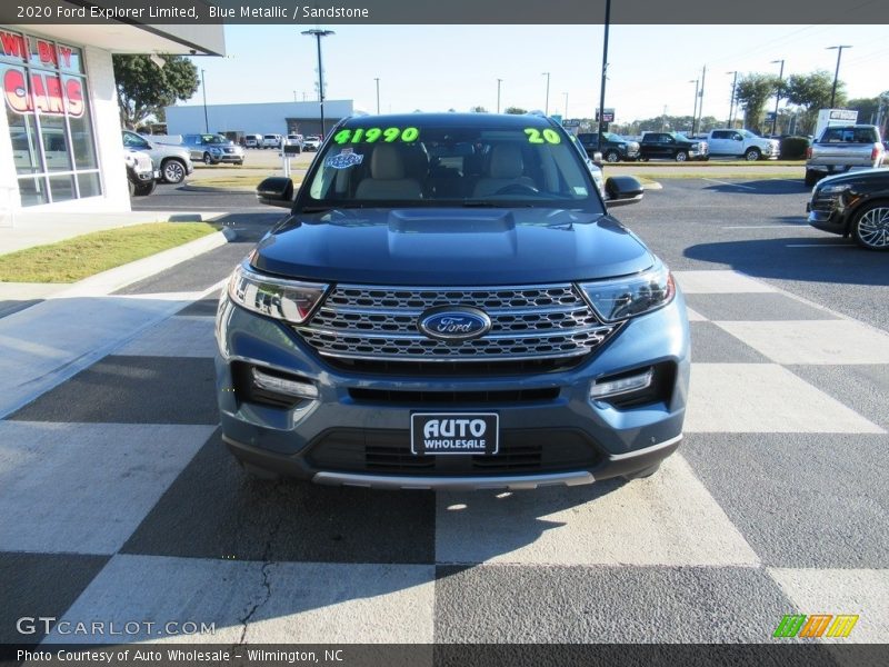 Blue Metallic / Sandstone 2020 Ford Explorer Limited