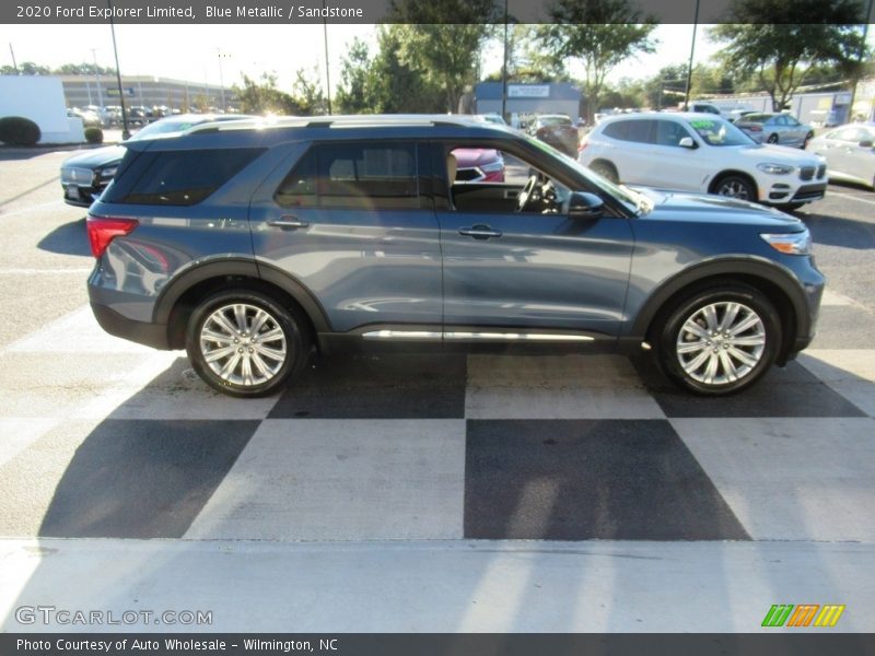 Blue Metallic / Sandstone 2020 Ford Explorer Limited