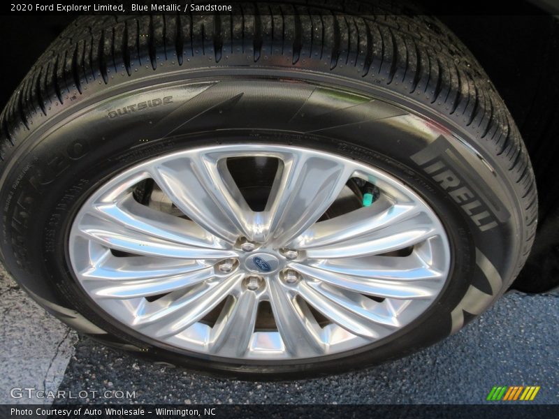 Blue Metallic / Sandstone 2020 Ford Explorer Limited