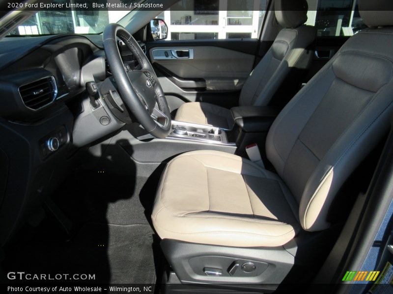 Blue Metallic / Sandstone 2020 Ford Explorer Limited