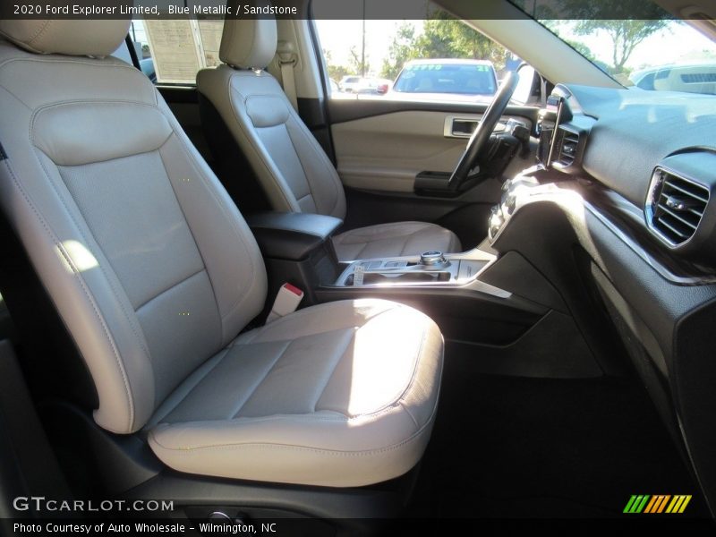 Blue Metallic / Sandstone 2020 Ford Explorer Limited