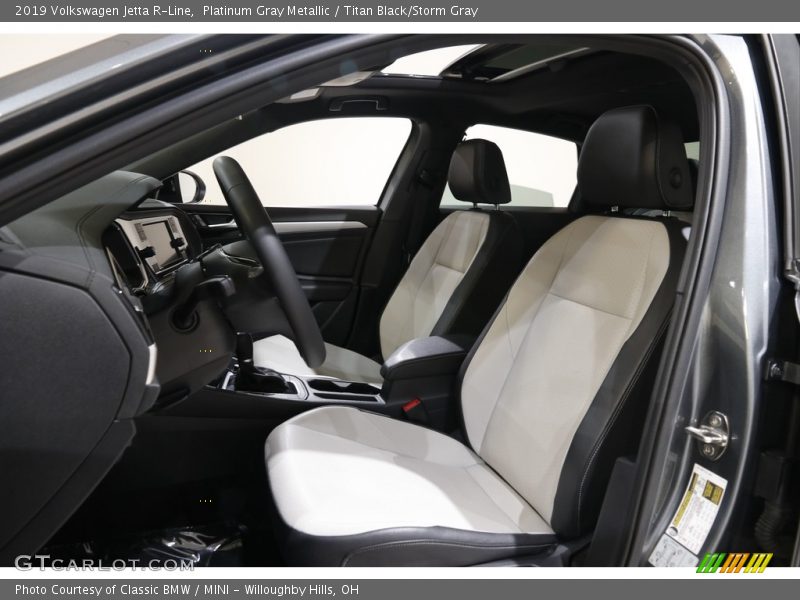 Platinum Gray Metallic / Titan Black/Storm Gray 2019 Volkswagen Jetta R-Line