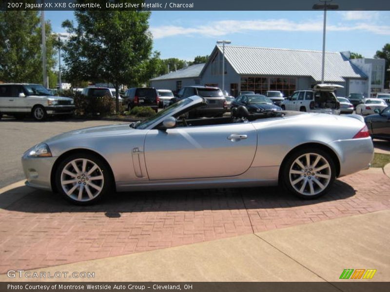 Liquid Silver Metallic / Charcoal 2007 Jaguar XK XK8 Convertible