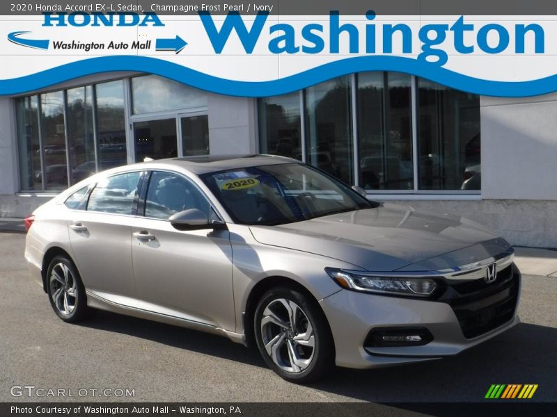 Champagne Frost Pearl / Ivory 2020 Honda Accord EX-L Sedan