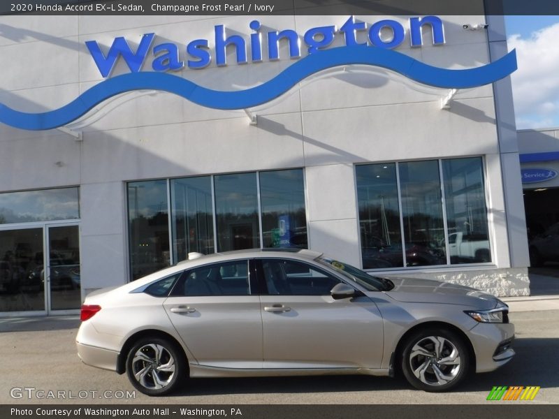 Champagne Frost Pearl / Ivory 2020 Honda Accord EX-L Sedan