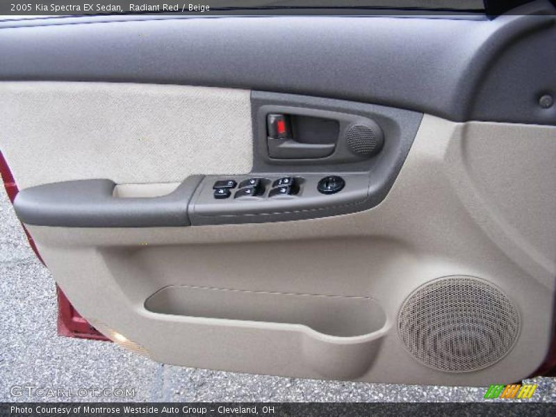 Radiant Red / Beige 2005 Kia Spectra EX Sedan