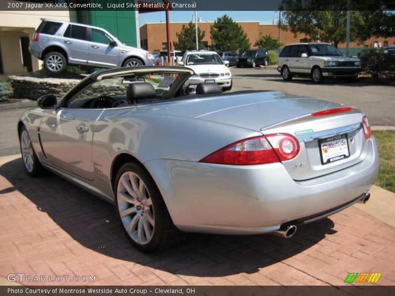 Liquid Silver Metallic / Charcoal 2007 Jaguar XK XK8 Convertible