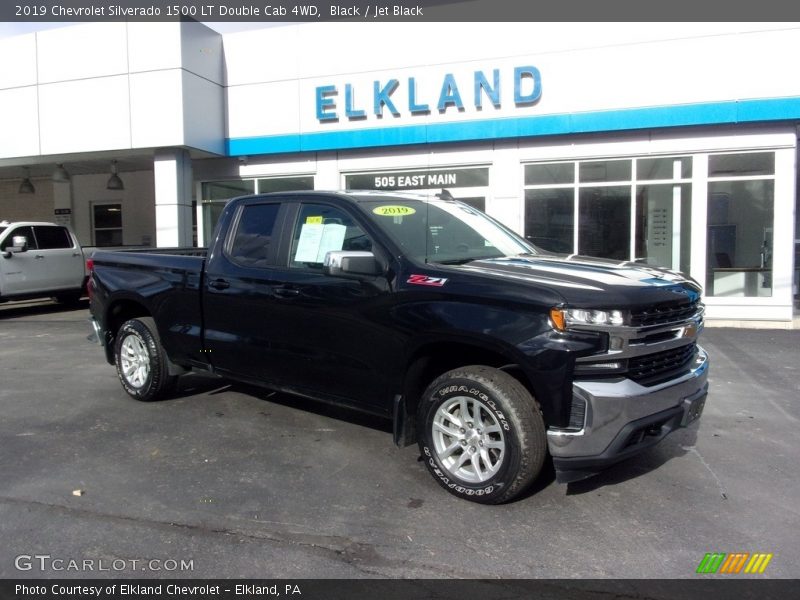 Black / Jet Black 2019 Chevrolet Silverado 1500 LT Double Cab 4WD