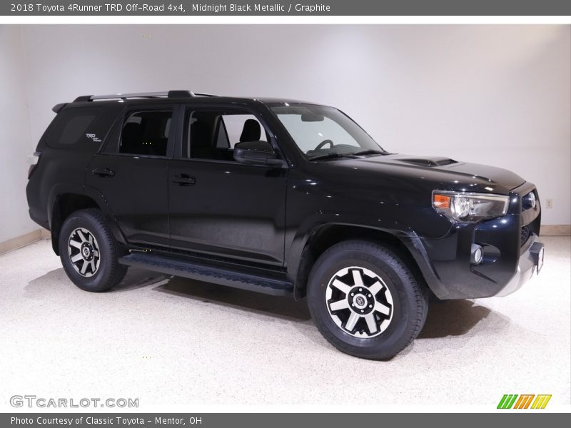 Midnight Black Metallic / Graphite 2018 Toyota 4Runner TRD Off-Road 4x4