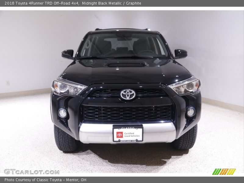 Midnight Black Metallic / Graphite 2018 Toyota 4Runner TRD Off-Road 4x4