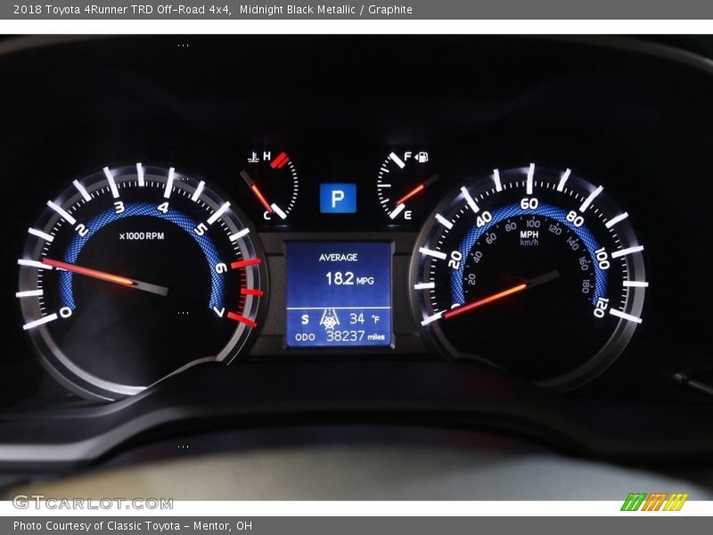 Midnight Black Metallic / Graphite 2018 Toyota 4Runner TRD Off-Road 4x4