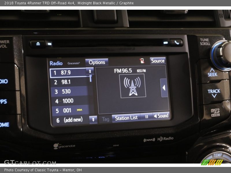 Midnight Black Metallic / Graphite 2018 Toyota 4Runner TRD Off-Road 4x4