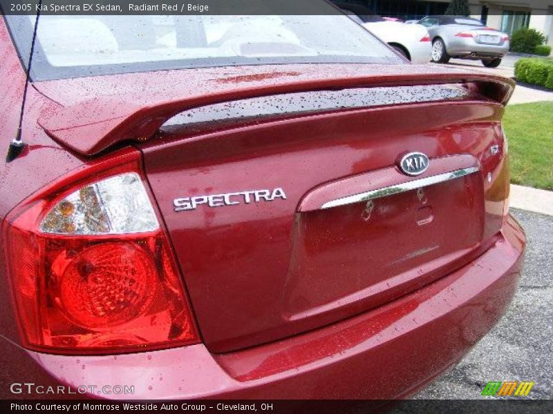 Radiant Red / Beige 2005 Kia Spectra EX Sedan