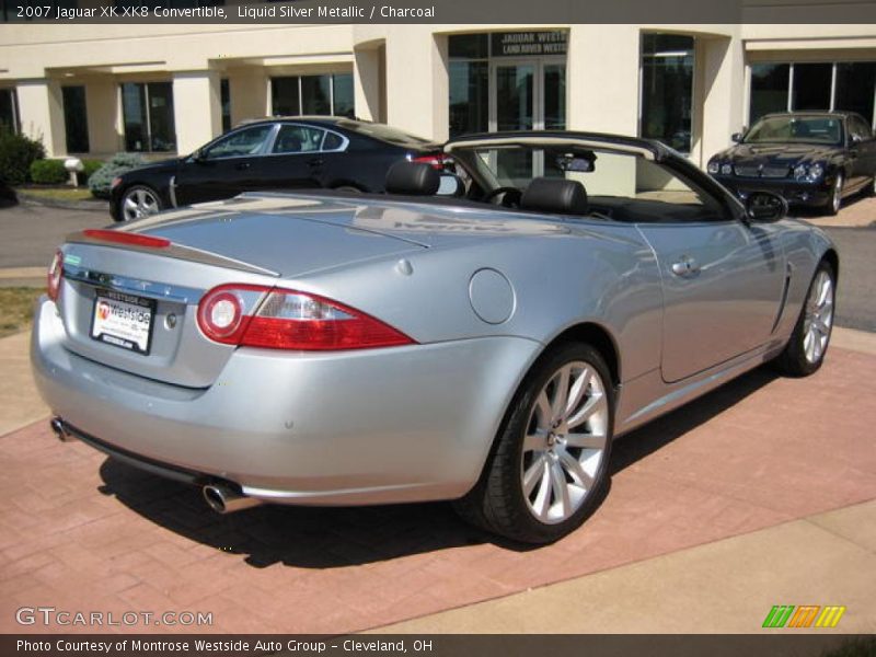 Liquid Silver Metallic / Charcoal 2007 Jaguar XK XK8 Convertible