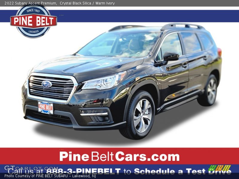 Crystal Black Silica / Warm Ivory 2022 Subaru Ascent Premium