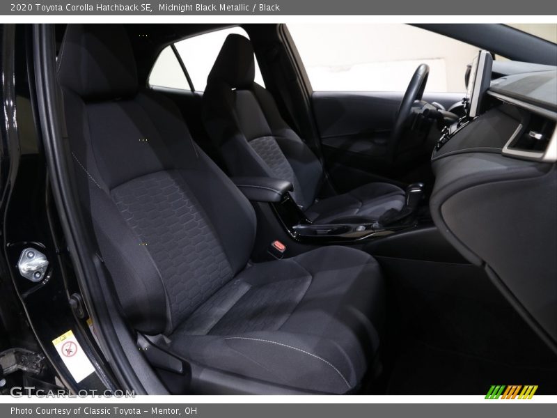 Midnight Black Metallic / Black 2020 Toyota Corolla Hatchback SE