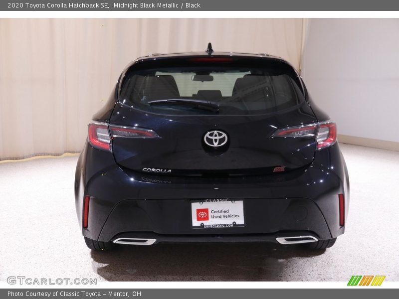Midnight Black Metallic / Black 2020 Toyota Corolla Hatchback SE