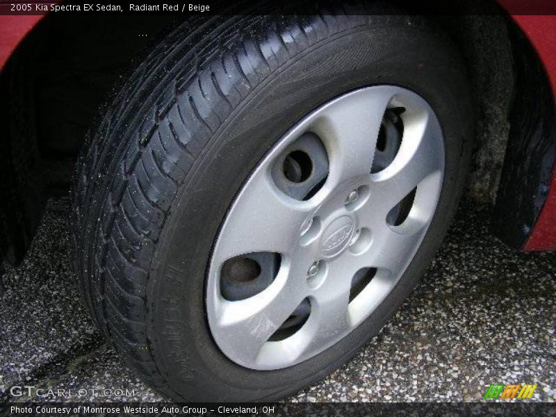 Radiant Red / Beige 2005 Kia Spectra EX Sedan