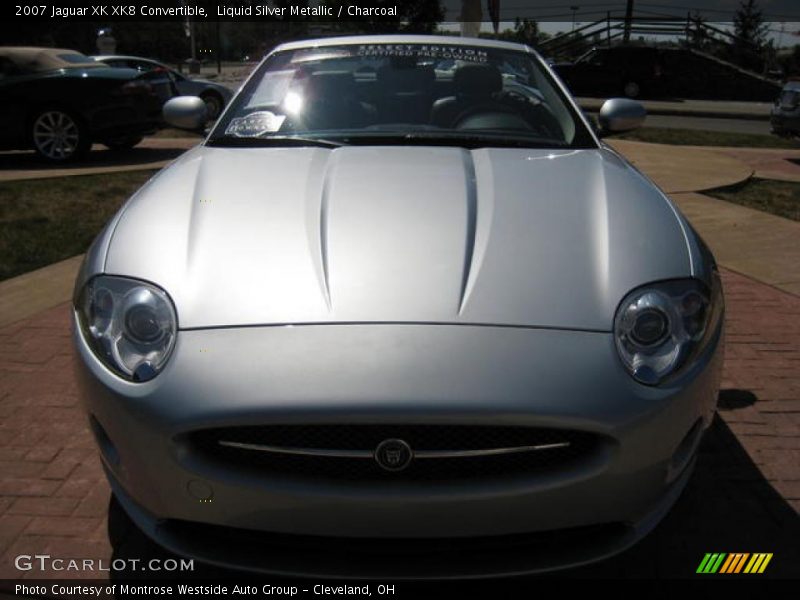 Liquid Silver Metallic / Charcoal 2007 Jaguar XK XK8 Convertible