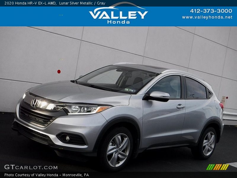 Lunar Silver Metallic / Gray 2020 Honda HR-V EX-L AWD