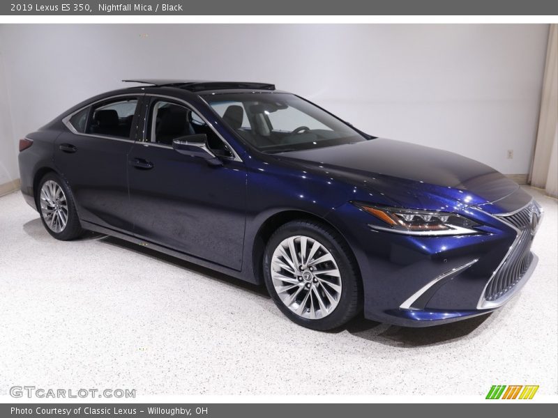Nightfall Mica / Black 2019 Lexus ES 350