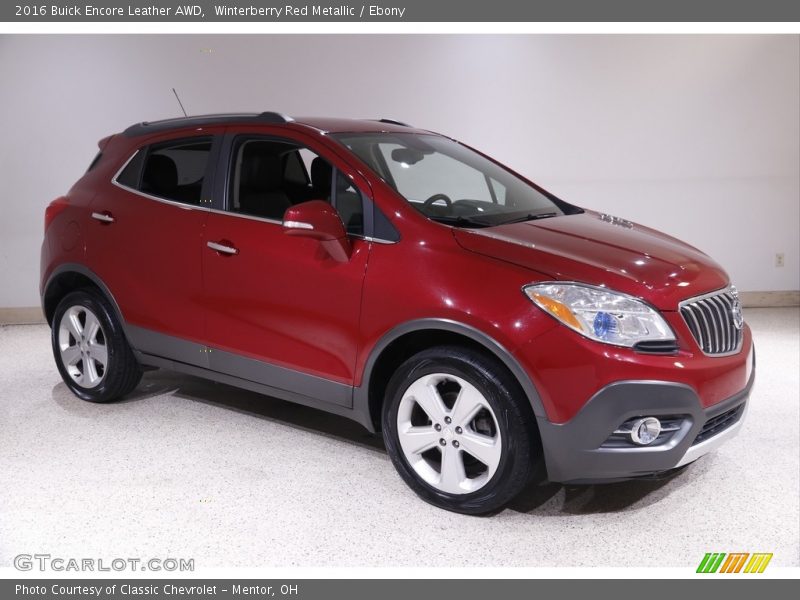 Winterberry Red Metallic / Ebony 2016 Buick Encore Leather AWD