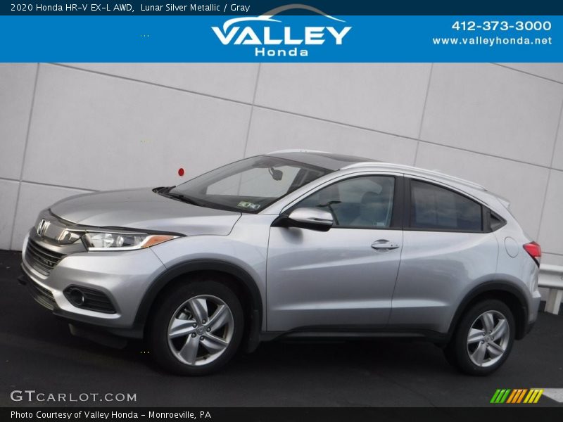 Lunar Silver Metallic / Gray 2020 Honda HR-V EX-L AWD