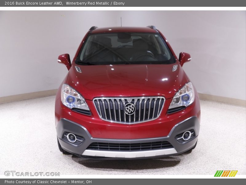 Winterberry Red Metallic / Ebony 2016 Buick Encore Leather AWD