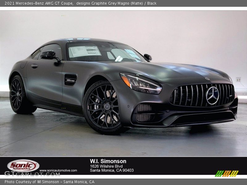 designo Graphite Grey Magno (Matte) / Black 2021 Mercedes-Benz AMG GT Coupe