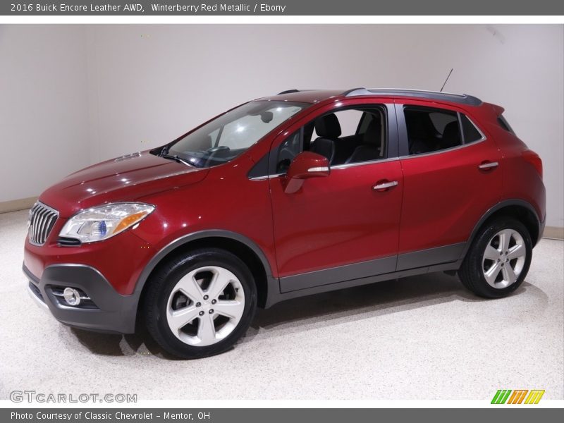 Winterberry Red Metallic / Ebony 2016 Buick Encore Leather AWD