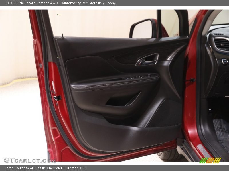 Winterberry Red Metallic / Ebony 2016 Buick Encore Leather AWD