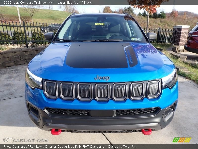 Laser Blue Pearl / Black 2022 Jeep Compass Trailhawk 4x4